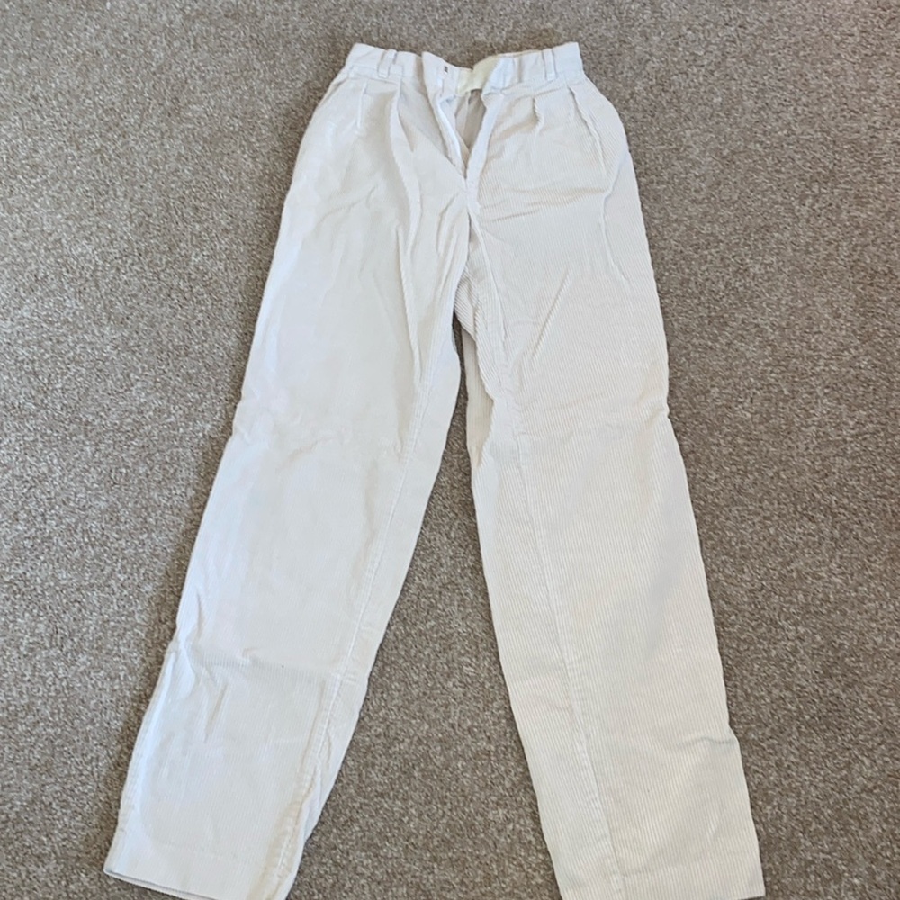 Corduroy cream pants.